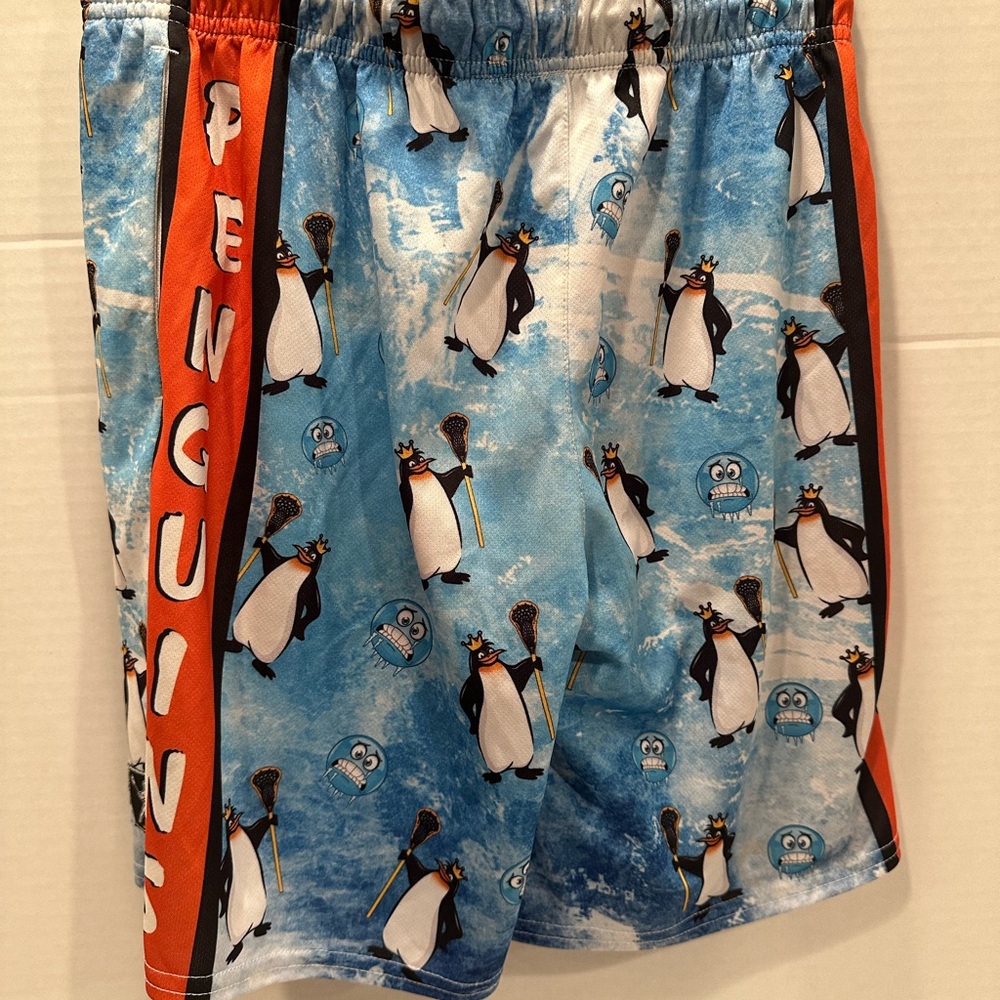 Penguin Lacrosse Unlimited Blue and Orange Shorts size YL